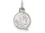 14k White Gold Logoart Florida State University Extra Small Pendant