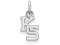 14k White Gold Logoart Kansas State University Extra Small Pendant