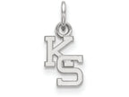 14k White Gold Logoart Kansas State University Extra Small Pendant