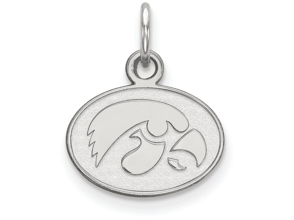 14k White Gold Logoart University Of Iowa Extra Small Pendant