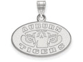 14k White Gold Logoart Auburn University Small Pendant