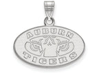 14k White Gold Logoart Auburn University Small Pendant