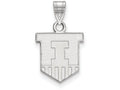 14k White Gold Logoart University Of Illinois Small Pendant