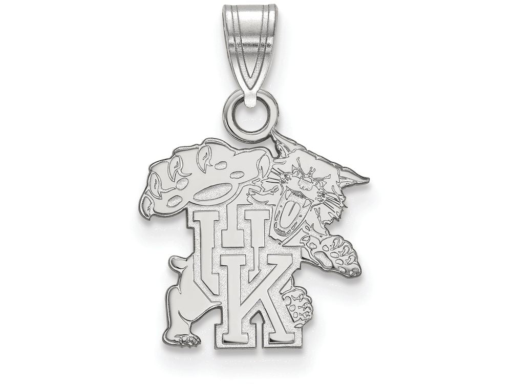 14k White Gold Logoart University Of Kentucky Small Pendant