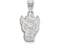 14k White Gold Logoart North Carolina State University Medium Pendant