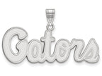 14k White Gold Logoart University Of Florida Medium Pendant
