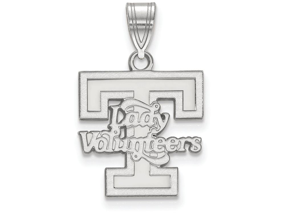 14k White Gold Logoart University Of Tennessee Medium Pendant