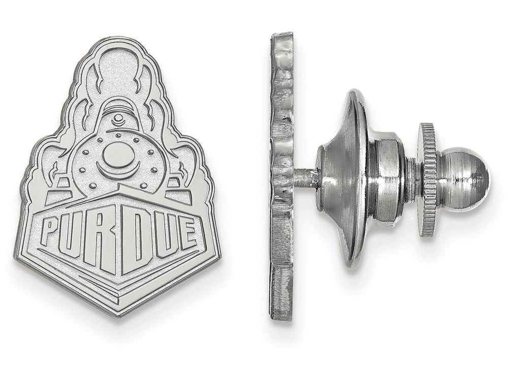 14k White Gold Logoart Purdue Lapel Pin
