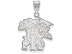 14k White Gold Logoart University Of Kentucky Large Pendant
