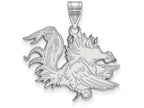 14k White Gold Logoart University Of South Carolina Large Pendant