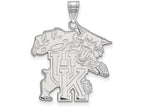 14k White Gold Logoart University Of Kentucky Extra Large  Pendant