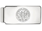 14k White Gold Logoart University Of Nebraska Money Clip Crest