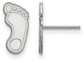 14k White Gold Logoart University Of North Carolina Small Post Earrings