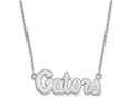 14k White Gold Logoart University Of Florida Small Pendant Necklace