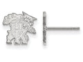 14k White Gold Logoart University Of Kentucky Extra Small Post Earrings