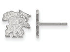 14k White Gold Logoart University Of Kentucky Extra Small Post Earrings