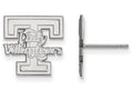 14k White Gold Logoart University Of Tennessee Small Post Earrings
