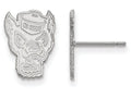 14k White Gold Logoart North Carolina State University Small Post Earrings