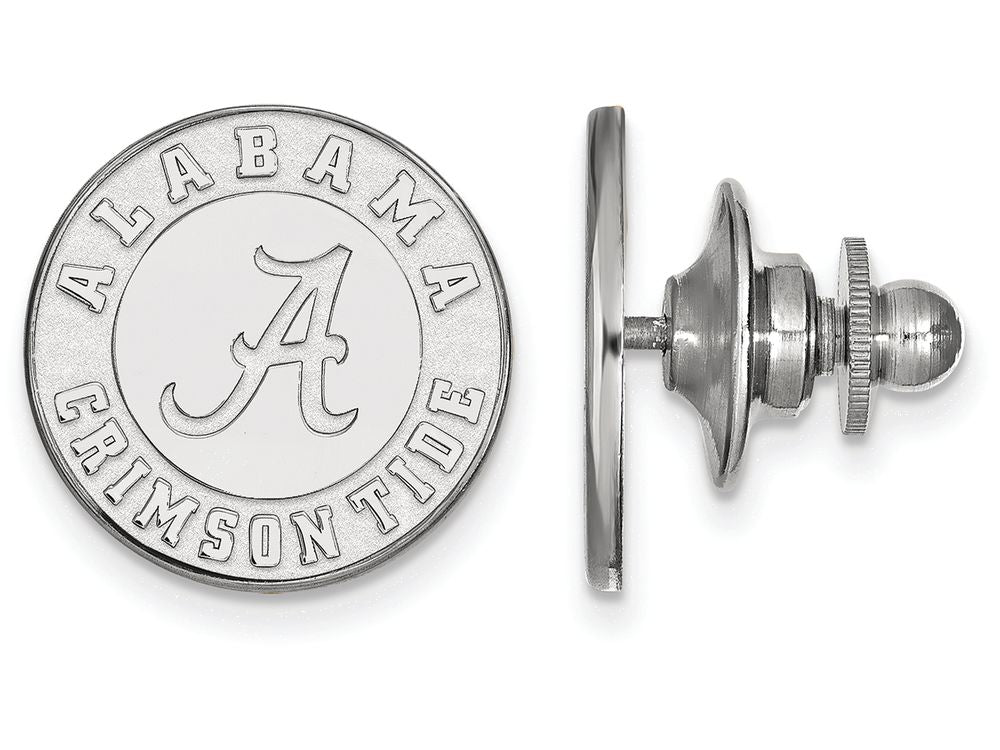 14k White Gold Logoart University Of Alabama Lapel Pin