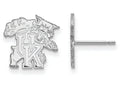 14k White Gold Logoart University Of Kentucky Small Post Earrings