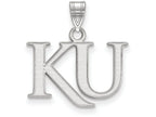 14k White Gold Logoart University Of Kansas Small Pendant