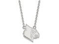 14k White Gold Logoart University Of Louisville Large Pendant Necklace