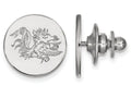 14k White Gold Logoart University Of South Carolina Lapel Pin