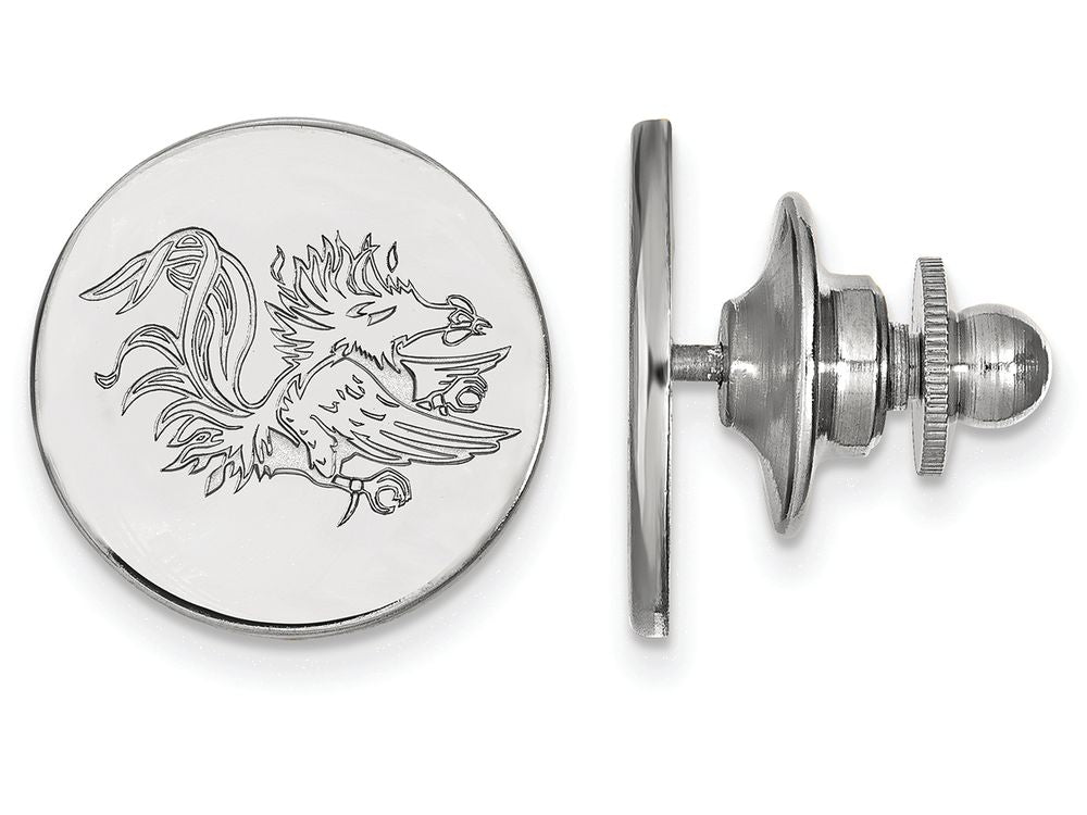14k White Gold Logoart University Of South Carolina Lapel Pin