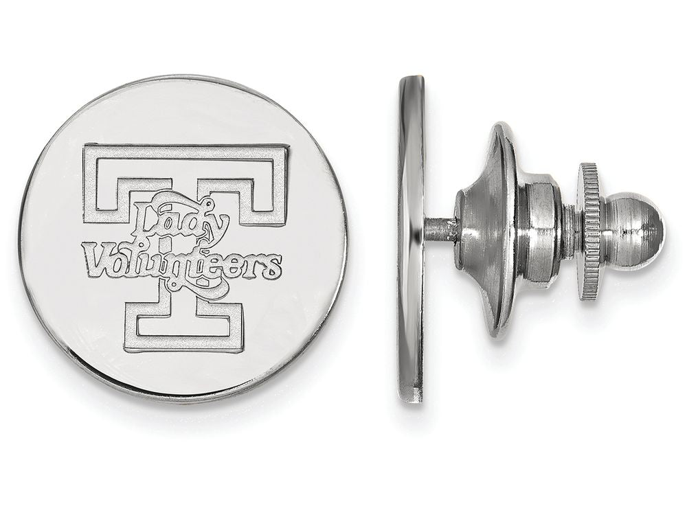 14k White Gold Logoart University Of Tennessee Lapel Pin