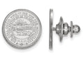 14k White Gold Logoart West Virginia University Crest Lapel Pin