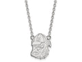 14k White Gold Logoart University Of Georgia Large Pendant Necklace