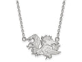 14k White Gold Logoart University Of South Carolina Large Pendant Necklace