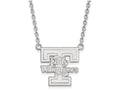 14k White Gold Logoart University Of Tennessee Large Pendant Necklace