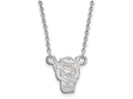 14k White Gold Logoart North Carolina State University Small Pendant Necklace