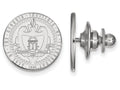 14k White Gold Logoart Georgia Institute Of Technology Crest Lapel Pin