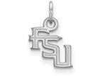 14k White Gold Logoart Florida State University Extra Small Pendant