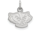 14k White Gold Logoart University Of Wisconsin Extra Small Pendant