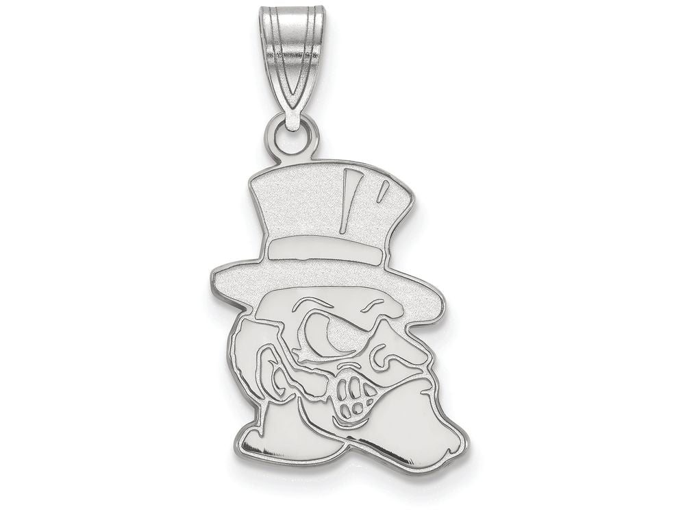 14k White Gold Logoart Wake Forest University Large Pendant