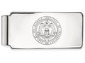 14k White Gold Logoart Georgia Institute Of Technology Money Clip Crest