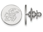14k White Gold Logoart University Of Kansas Lapel Pin