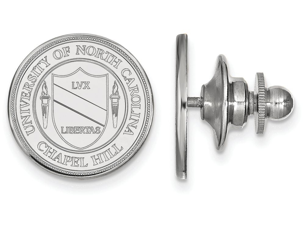 14k White Gold Logoart University Of North Carolina Crest Tie Tac