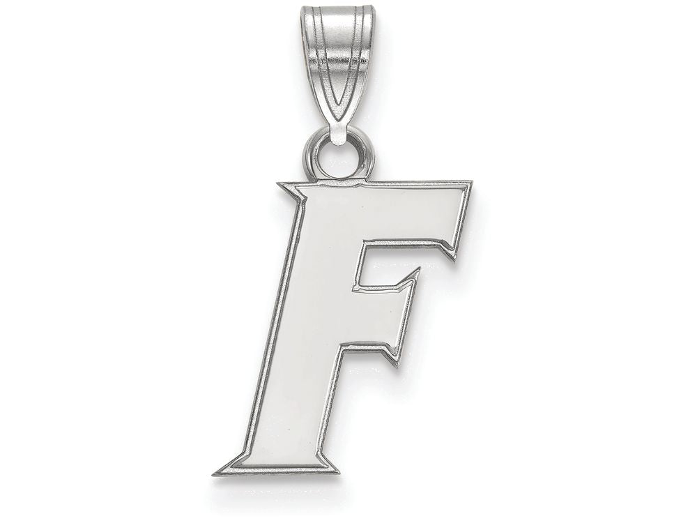 14k White Gold Logoart University Of Florida Small Pendant