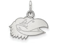 14k White Gold Logoart University Of Kansas Extra Small Pendant