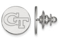 14k White Gold Logoart Georgia Institute Of Technology Lapel Pin