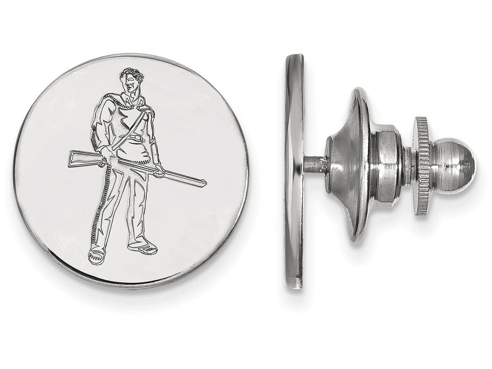 14k White Gold Logoart West Virginia University Lapel Pin