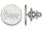 14k White Gold Logoart University Of Nebraska Lapel Pin