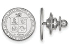 14k White Gold Logoart Virginia Tech Crest Lapel Pin