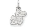 14k White Gold Logoart University Of Kansas Extra Small Pendant