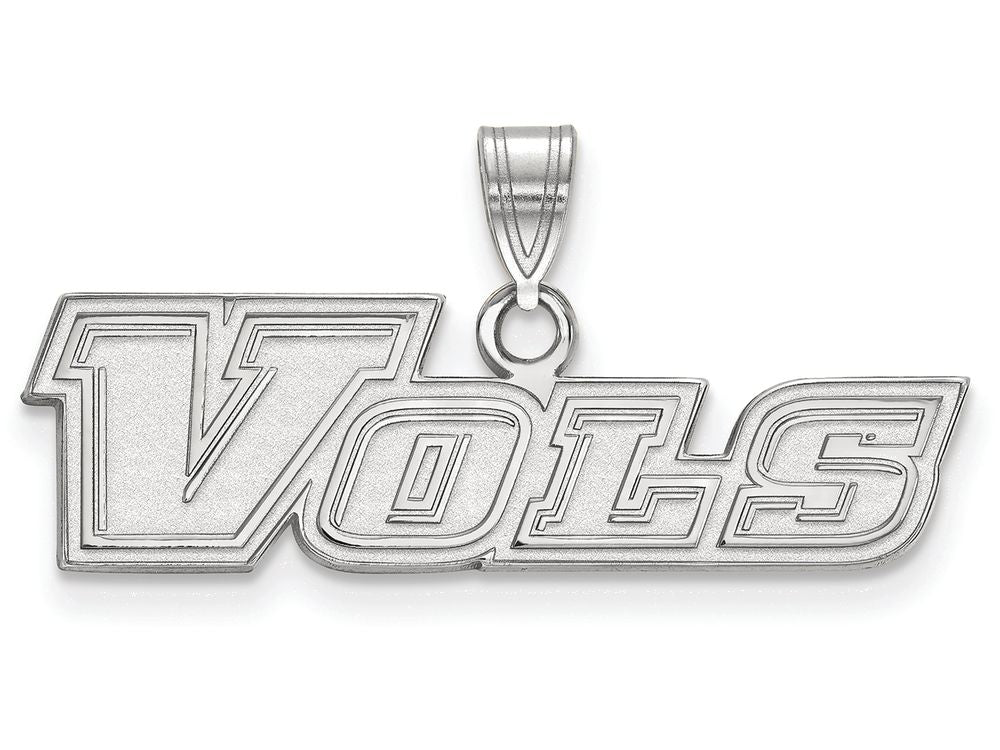 14k White Gold Logoart University Of Tennessee Small Pendant