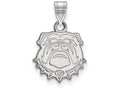 14k White Gold Logoart University Of Georgia Small Pendant